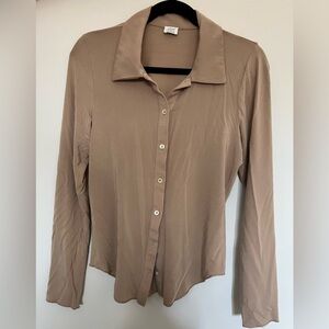 Aritzia Wilfred Button Down Longsleeve